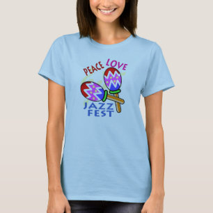 T-shirts Amor da paz do Fest do jazz