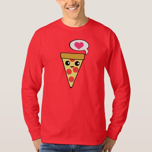 T-shirts Amor da pizza (Frente)
