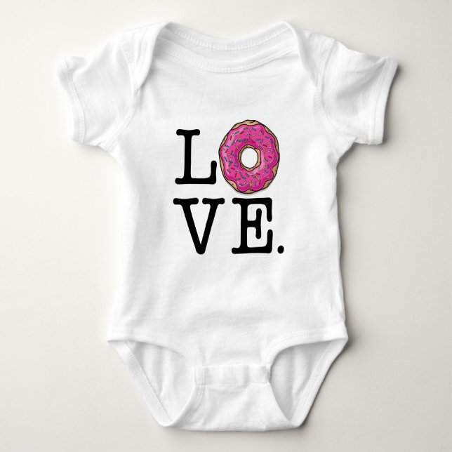 T-shirts Amor da rosquinha engraçado (Frente)