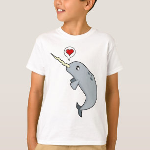 T-shirts Amor de Narwhal