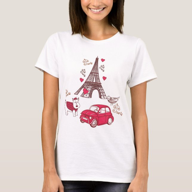 T-shirts Amor de Paris (Frente)