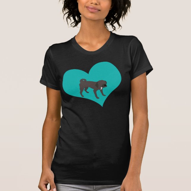 T-shirts Amor de Puggle (Frente)