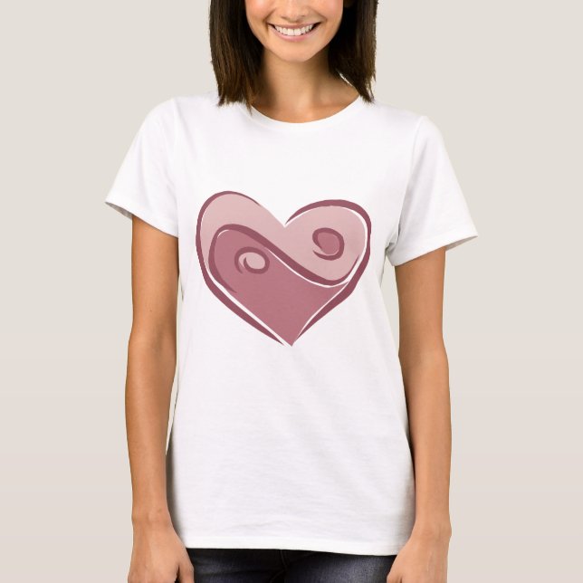 T-shirts Amor de Yin Yang (Frente)
