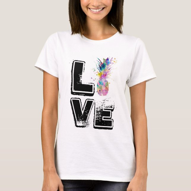 T-shirts Amor do abacaxi (Frente)