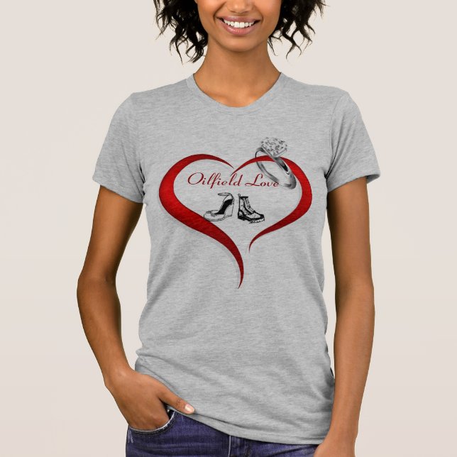 T-shirts Amor do campo petrolífero (Frente)