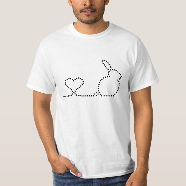 T-shirts Amor do coelho (Frente)