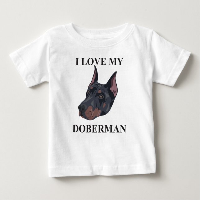 T-shirts Amor do Doberman (Frente)