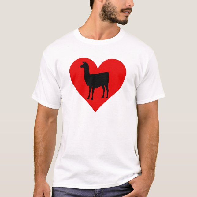 T-shirts Amor do lama (Frente)