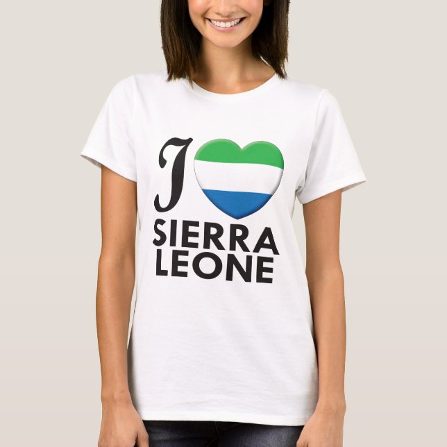 T-shirts Amor do Sierra Leone (Frente)
