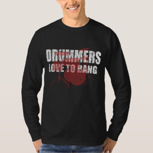 T-shirts Amor dos bateristas ao golpe