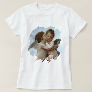 T-shirts Amor e Psyche como Crianças/Angels Primeiro Beijo