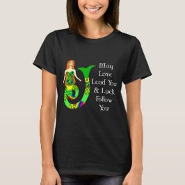 T-shirts Amor e Sorte Sereia Irlandesa