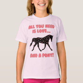 T-shirts Amor e um pônei