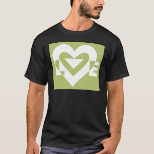 T-shirts Amor em Sage Green
