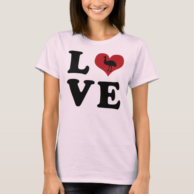 T-shirts AMOR - Emu (Frente)