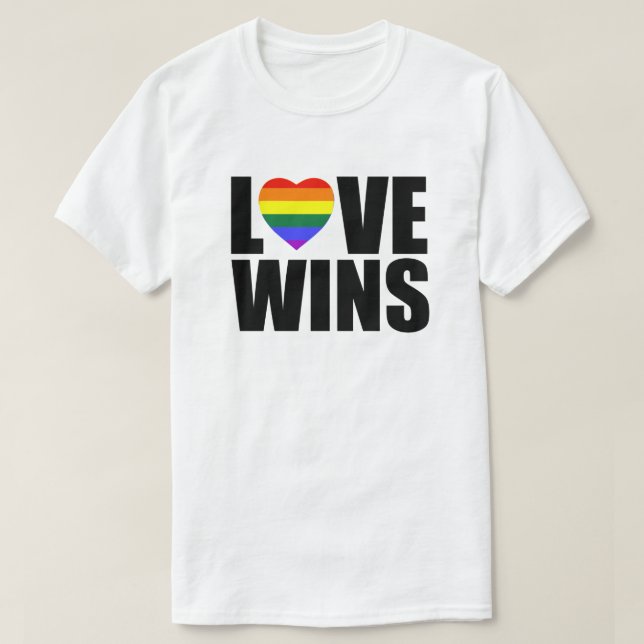 T-SHIRTS AMOR GANHA! #LOVEWINS CELEBRA A IGUALDADE DO CASAM (Frente do Design)
