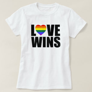 T-SHIRTS AMOR GANHA! #LOVEWINS CELEBRA A IGUALDADE DO CASAM