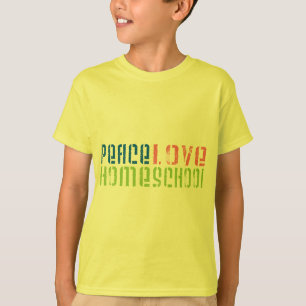 T-shirts Amor Homeschool da paz