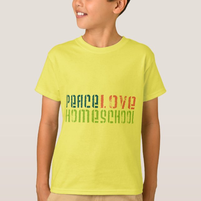 T-shirts Amor Homeschool da paz (Frente)
