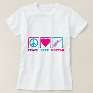 T-shirts Amor Keytar da paz