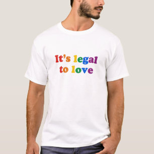 T-shirts Amor legal do orgulho gay