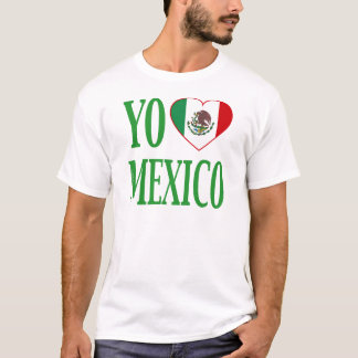 T-shirts Amor México de Yo (amor México de I) com coração
