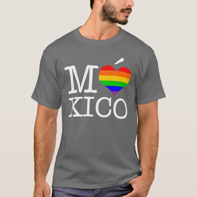 T-shirts Amor México do orgulho (Frente)