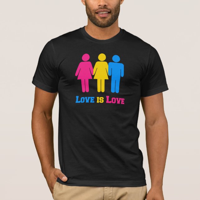 T-shirts Amor Pansexual (Frente)