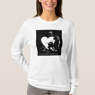T-shirts Amor preto e branco
