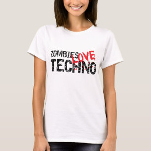 T-shirts Amor Techno dos zombis