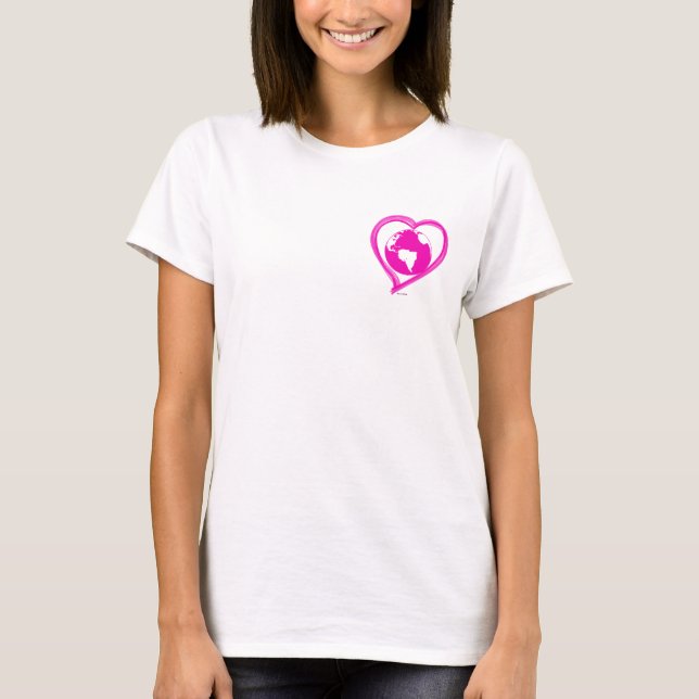 T-shirts AMOR TERRA (rosa) (Frente)