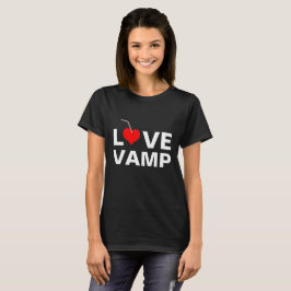 T-shirts Amor Vamp preto personalizável