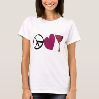 T-shirts Amor & vinho da paz