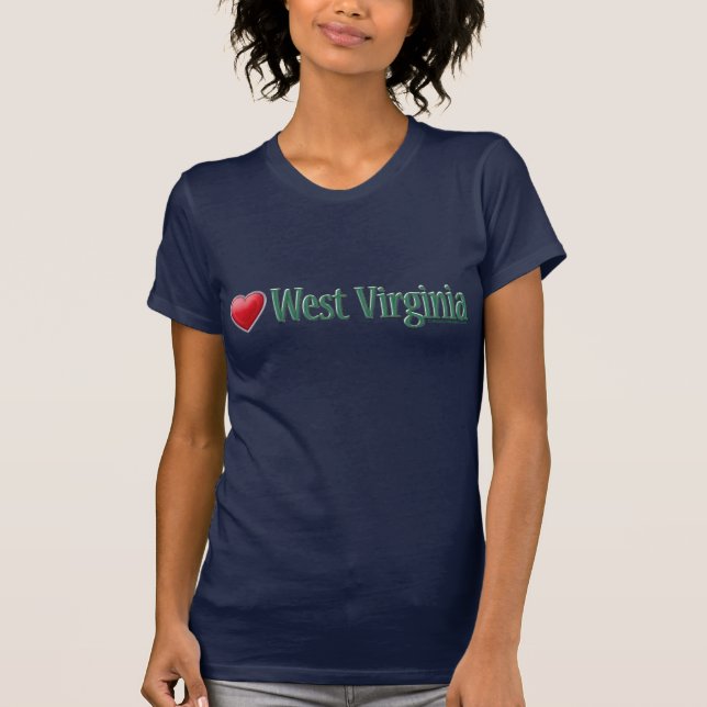 T-shirts Amor West Virginia (Frente)