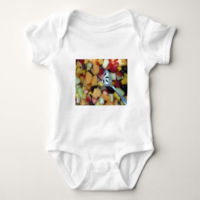 T-shirts Amortecimento Colorido de Frutas (Frente)