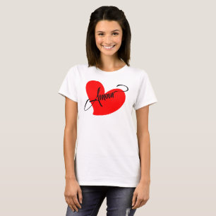 T-shirts Amour (Love In French)