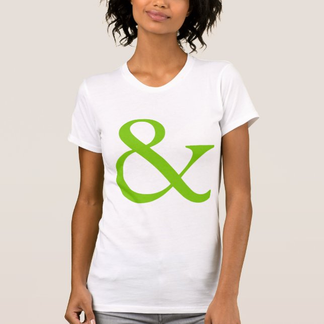 T-shirts Ampersand - Verde marciano (Frente)