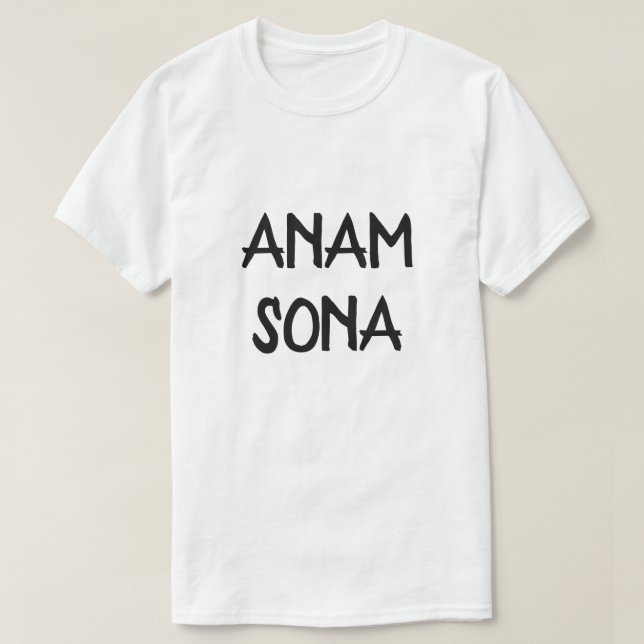 T-shirts anam sona, alma feliz na gaélica escocesa (Frente do Design)