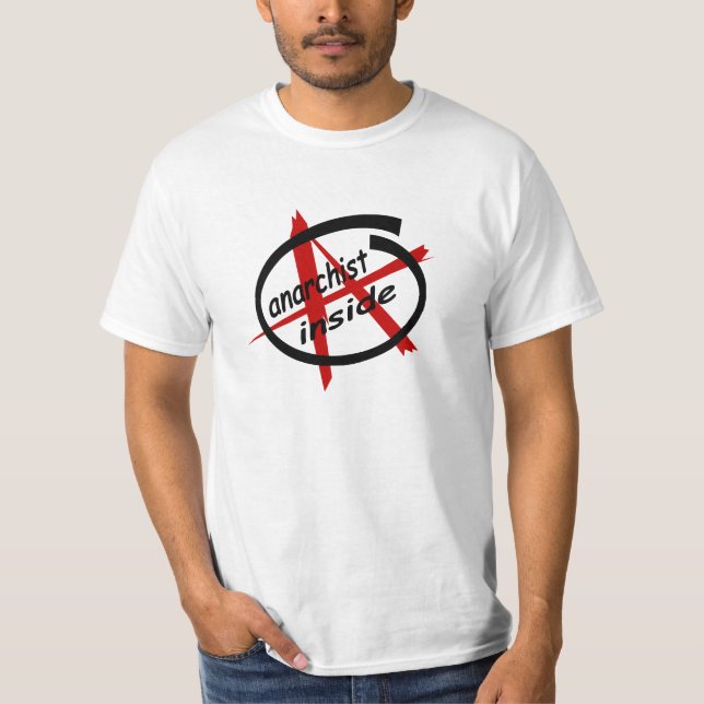 T-shirts Anarquista para dentro (Frente)