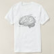 T-shirts Anatomia do cérebro do vintage (Frente do Design)