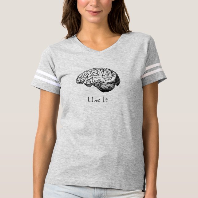 T-shirts Anatomia do cérebro - use-a (Frente)