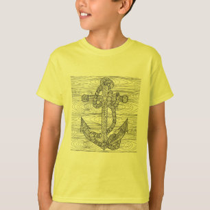 T-shirts Âncora e corda do estilo