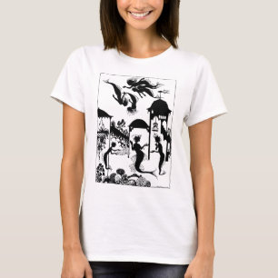 T-shirts Andersen: Silhueta pequena da sereia