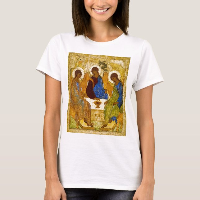 T-shirts Andrei Rublev, icon of the Trinity (Frente)