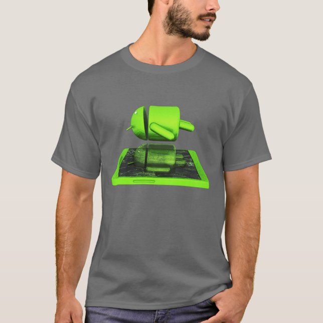 T-shirts Android do fantasma (Frente)