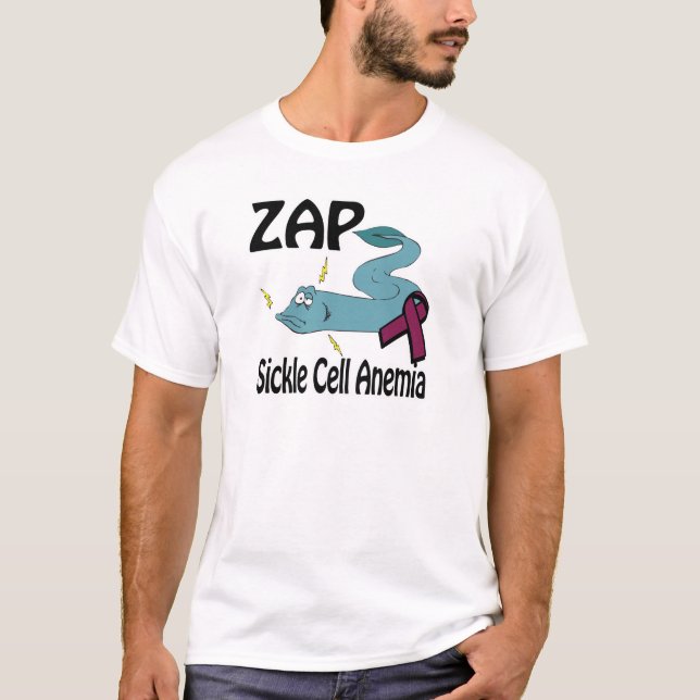 T-shirts Anemia das Células Falsiformes ZAP (Frente)