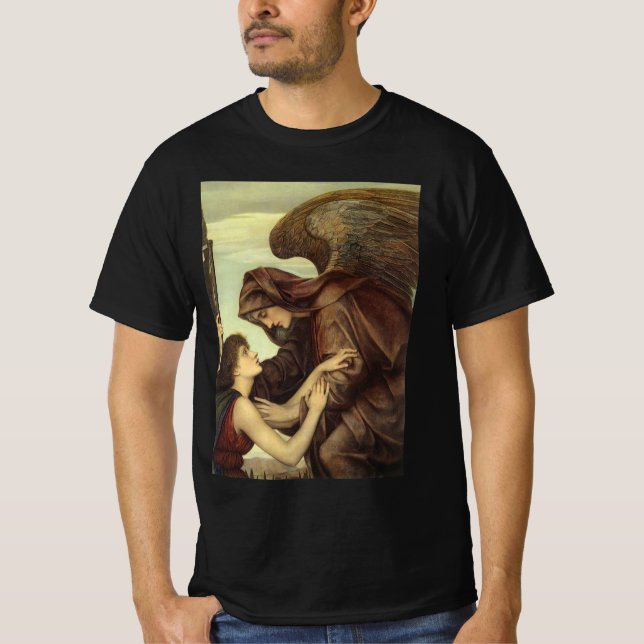 T-shirts Angel of Death por Evelyn De Morgan (Frente)