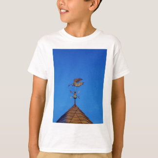 T-shirts Angel Weather Vane Bright Blue Sky