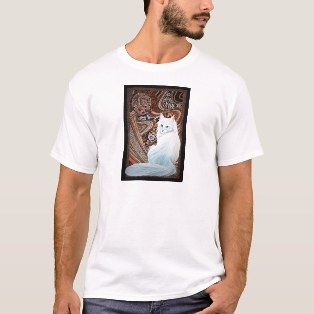 T-shirts Angora turco branco (Frente)