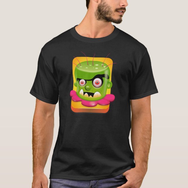 T-shirts Angry Frankenstein (Frente)